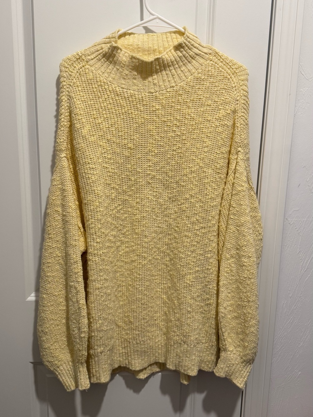 Aerie - Knit Yellow Women's Relaxed Turtleneck Sweater